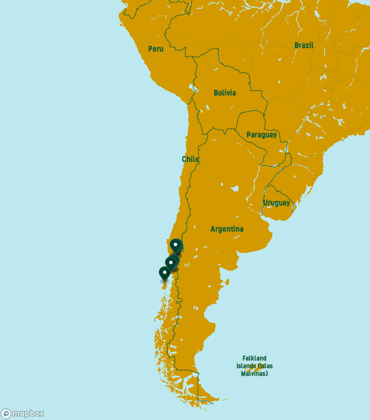 Chile Destinations Map