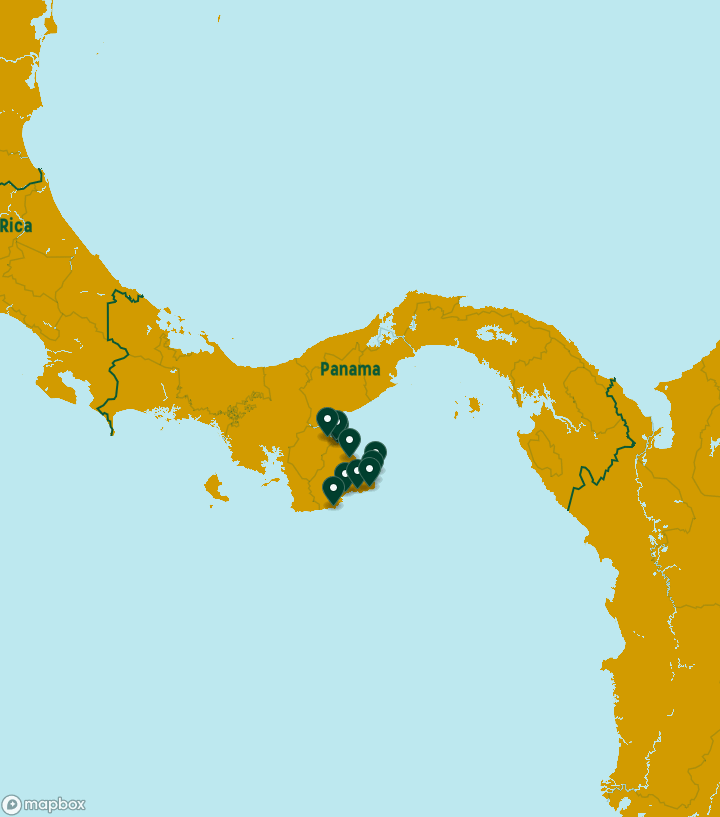Panama Destinations Map